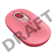 Мышь Logitech POP Mouse with emoji розовый/красный оптическая (4000dpi) беспроводная BT/Radio USB (4but)