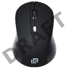 Мышь Oklick 415MW black optical (1600dpi) cordless USB (4but)