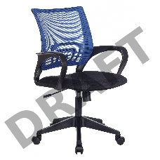 Кресло Бюрократ CH-695N/BL/TW-11 спинка сетка синий TW-05 сиденье черный TW-11