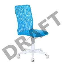 Кресло детское Бюрократ KD-9/WH/TW-55 голубой TW-31 TW-55 сетка/ткань (пластик белый)