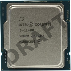 Процессор Intel Core i5-11400 (2.6GHz/12MB/6 cores) LGA1200 ОЕМ, UHD Graphics 730 350MHz, TDP 65W, max 128Gb DDR4-3200, CM8070804497015SRKP0