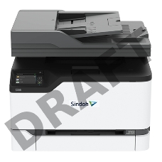 МФУ Sindoh C300 ЦВЕТ А4, принтер/копир/сканер/факс. 24 стр/мин,в комплекте старт.тонер-картриджи на 1500 отп. ч/б и цвет