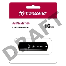 Флеш Диск Transcend 16Gb Jetflash 350 TS16GJF350 USB2.0 черный