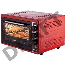 Мини-печь красный KRAFT KF-MO 3804 RKR