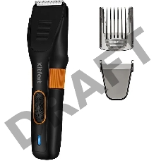 Машинка для стрижки Kitfort КТ-3130-2 черный/оранжевый 5Вт (насадок в компл:2шт)
