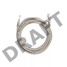 Коммутационный шнур Патчкорд литой Aopen/Qust ANP511_3M UTP кат.5е 3м серый