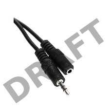 Кабель VCOM VAV7179-1.8M Кабель удлинительный 3.5 Jack (M) - 3.5 Jack (F), стерео, аудио, 1.8м 