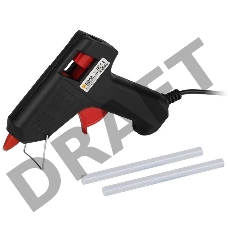 Термопистолет клеевой SGG20-01 20Вт под стержень 7мм в комплекте 7ммх10см СИЛА Б0057030