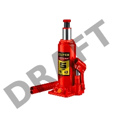 Домкрат STAYER RED FORCE 5т 216-413мм домкрат бутылочный гидравлический