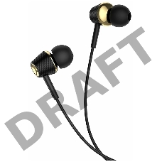 Проводные наушники-вставки с микрофоном Hoco M70, черный