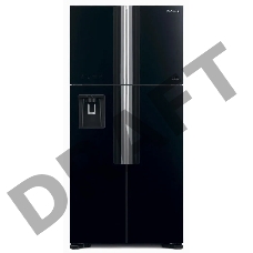 Холодильник Hitachi R-W660PUC7X GBK 2-хкамерн. черное стекло (двухкамерный)