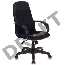 Кресло руководителя Бюрократ CH-808AXSN/LBL+TW-11 черный искусст.кожа/сетка