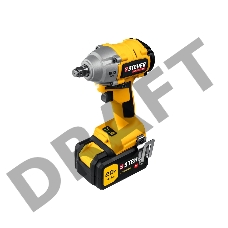 Гайковерт STEHER 20В бесщёточный, 1 АКБ (4Ач), в кейсе. CWB-300-1