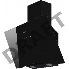 Вытяжка Weissgauff Наклонная, 60см, 1000 м3, периметральное всасывание, поверхность:закаленное стекло, сенсорное управление, черная