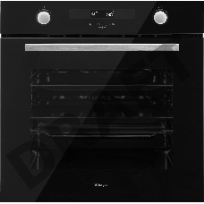 Встраиваемая электрическая духовка Weissgauff EOM 731 PDB 60 см , 72 л, паровая очистка, черный