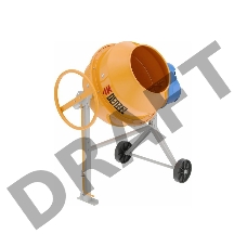 Бетономешалка DENZEL B-125  550Вт 125л 26.6 об/мин