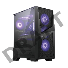 Корпус MSI MAG FORGE 101M / mid-tower, ATX, tempered glass / 4x120mm RGB fans inc. / MAG FORGE 101M