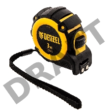 Рулетка 3м х 16мм, автоматич. фиксац., нейлон. покрытие, магнит. зацеп, двухстор. разметка// Denzel