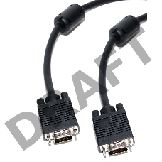 Кабель VGA сигнальный 15M / 15M, ферр.кольца, 3м.  5bites APC-133-030