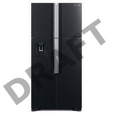 Холодильник Hitachi R-W660PUC7 GGR 2-хкамерн. серое стекло (двухкамерный)