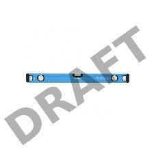 Уровень алюминиевый, 1000 мм, профиль 1,6 мм, фрезерованный, ударопрочные заглушки, 3 глазка// Барс