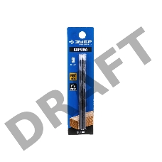 Сверло по дереву , ЗУБР d 9x115/70мм, спиральное М-образная заточка