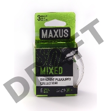 Презервативы в пластиковом кейсе MAXUS AIR Mixed - 3 шт.