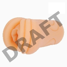 Телесный мастурбатор-вагина со складками на входе