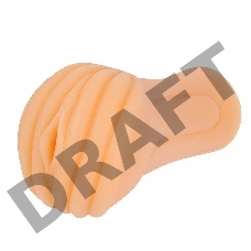 Телесный мастурбатор-вагина с рельефным тоннелем