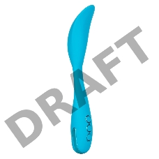 Голубой гнущийся вибратор Palm Springs Pleaser с функцией Power Boost - 15,25 см.