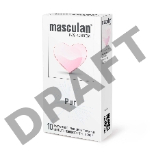 Презервативы masculan  Pur № 10 утонченные, 18,5 см, 5.3 см, 10 шт.