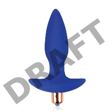 Синяя коническая анальная пробка Sweet Toys - 10,5 см.