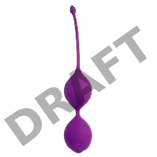 Фиолетовые двойные вагинальные шарики с хвостиком Cosmo