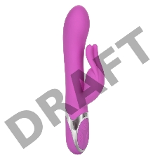 Лиловый вибратор с клиторальным зайчиком Enchanted Bunny