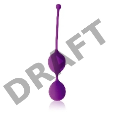 Фиолетовые двойные вагинальные шарики Cosmo с хвостиком для извлечения