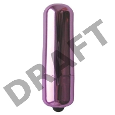 Фиолетовая гладкая вибропуля Erowoman-Eroman - 5,5 см.