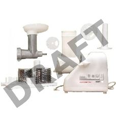 Мясорубка Белвар Помощница КЭМ-36/220-4-32, 1000 Вт, насадка для теста, колбас, шинковка, ф-ция реверс