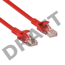 Патч-корд Exegate UTP-RJ45-RJ45-C6-0,5M-RD, UTP, cat.6, 0,5м, красный
