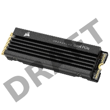 Накопитель CORSAIR SSD MP600 Pro LPX, 1000GB, M.2(22x80mm), NVMe 1.4, PCIe 4.0 x4, 3D TLC, R/W 7100/5800MB/s, IOPs 900 000/1 200 000, TBW 700, DWPD 0.38, with Heat Spreader (5 лет)
