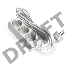 Удлинитель ExeGate EX285806RUS  ECE-3-3W (3 евророзетки с заземлением, 3м, белый)