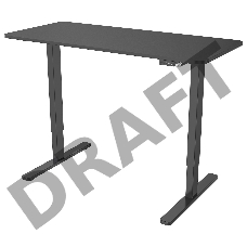 Подстолье Cactus CS-EDF-BK каркас черный