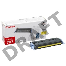 Тонер-картридж Canon 707Y (9421A004) желтый, 2000 стр., для LBP 5000/5100