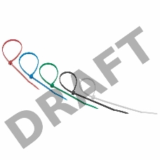 Хомут-стяжкa нeйлонoвая REXANT 250x3,6 мм, цветная, упаковка 25 шт.