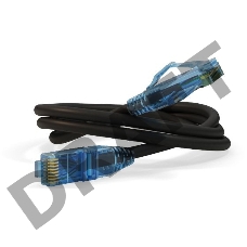 Патч-корд Hyperline PC-LPM-UTP-RJ45-RJ45-C6-2M-LSZH-BK U/UTP, Cat.6, LSZH, 2 м, черный