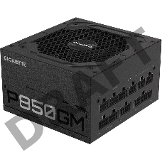 Блок питания Gigabyte ATX 850W GP-P850GM 80+ gold (24+4+4pin) APFC 120mm fan 8xSATA Cab Manag RTL