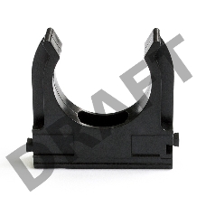 Крепеж-клипса для трубы ø 20 мм, черная (100 шт./уп.) REXANT