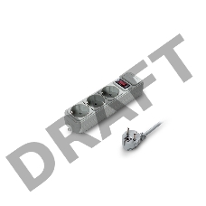 Сетевой фильтр ExeGate EX221183RUS SP-3-5G (3 розетки, 5м, евровилка, серый)