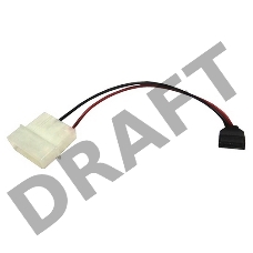 Внутренний кабель-переходник питания SATA Power 6pin to Big 4pin Advantech 96CB-SATAPOWER-6P2 SATA POWER ADAPTER 6PIN TO BIG 4 PIN, 10cm