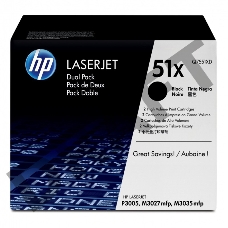 Тонер-картридж HP Q7551XD черный двойная упаковка для LaserJet P3005/M3027mfp/M3035mfp 2 x 13000стр.