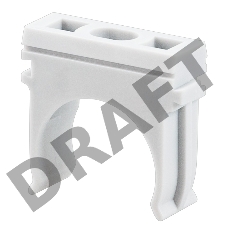 Крепеж-клипса для трубы ø 40 мм, серая (30 шт./уп.) REXANT